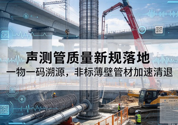 吴堡声测管质量新规落地，一物一码溯源，非标薄壁管材加速清退