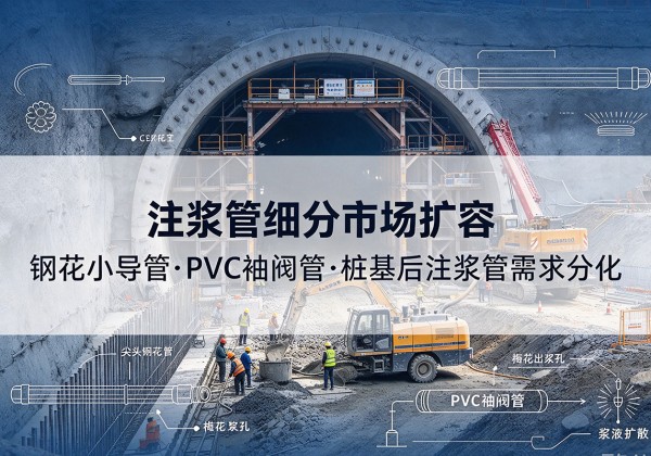 吴堡注浆管细分市场扩容，隧道钢花小导管、PVC 袖阀管、桩基后注浆管需求分化